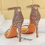 Sparkle Sequins Stiletto Heels Women Pumps - 10 cm Sexy High Heels