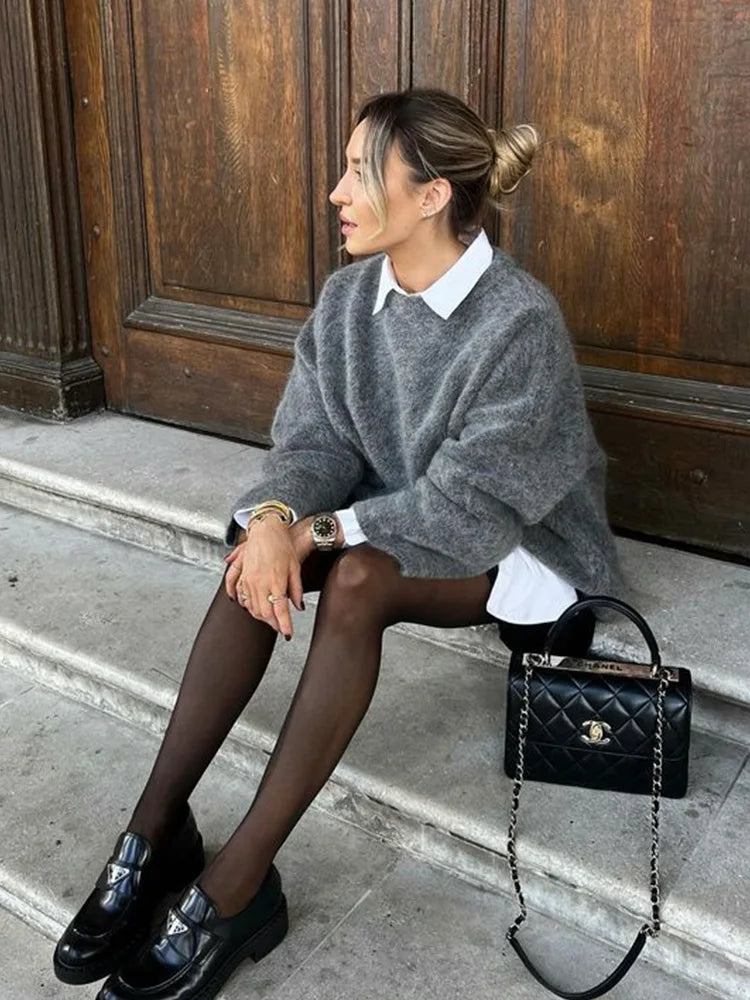| Oversized Knit Sweater