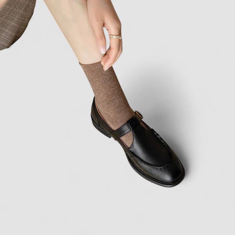 | Orthopedic Square-Toe Mary Jane Shoes