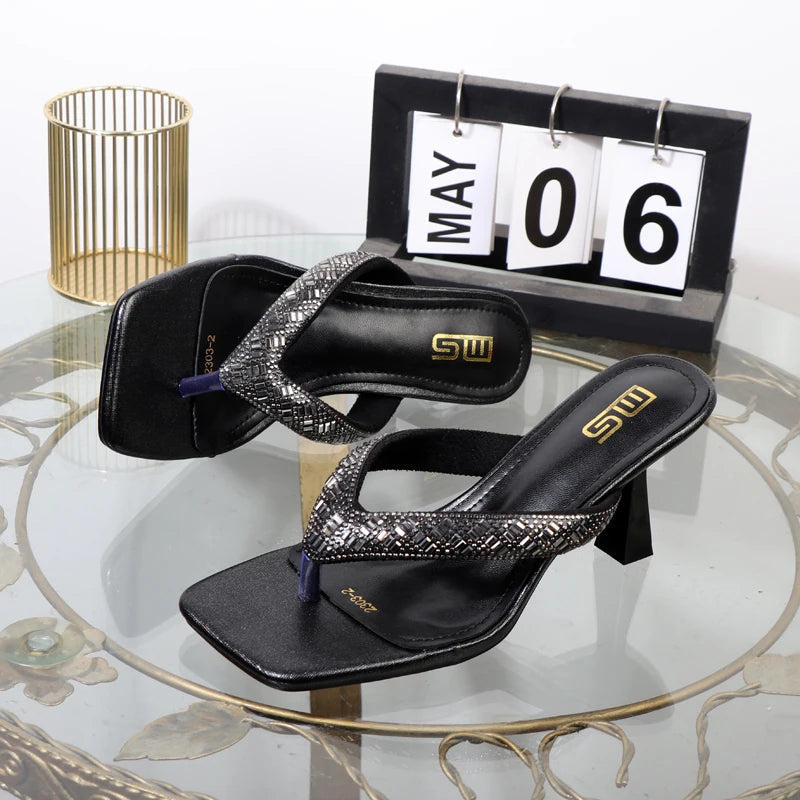 Stylish summer stiletto high heel sandals for women