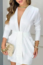 Deep V Mini Dress