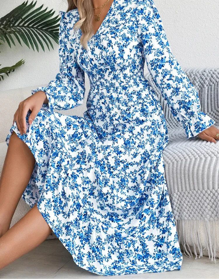 | Dress in Autumn Garden Print