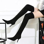 Sexy Slim Over the Knee Suede Winter Boots - Keep Warm