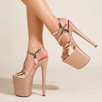 Peep Toe Party Nightclub Stripper Pole Dance High Heels Women