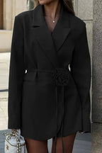 Elegant Long Sleeve Mini Dress