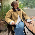 Patchwork Contrast Women Jacket Single Breasted Lapel Female Jackets Autumn Winter Fashion Locomotive Lady Outwear