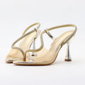 Autumn Elegant Rhinestone Pointed Stiletto Heel Sandals