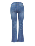 DressBetty - Fashion High Stretch Slim Denim Trousers Street Casual Boot Cut Pants S-2XL Drop Shipping