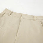 Khaki Classic Wide Leg Pant Women High Waist Pocket Loose Simple Trouser Autumn Winter Streetwear Fashion Casual Pants New