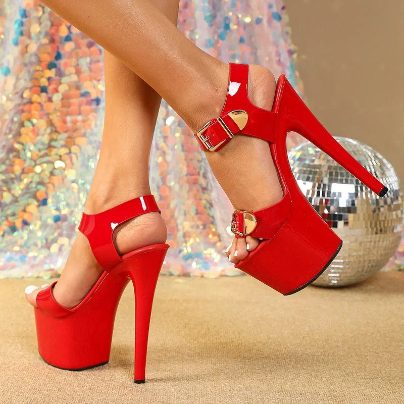 Peep Toe Ultra High Heels Sandals for Women