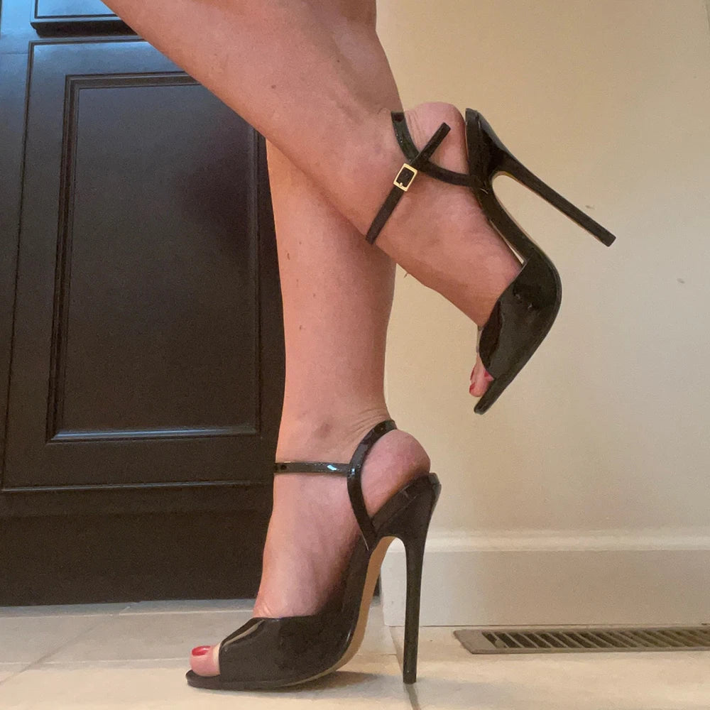 Summer Peep Toe Stiletto Sandals for Women