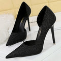 Sequin Cloth High Heel Stilettos for Retro Women Party