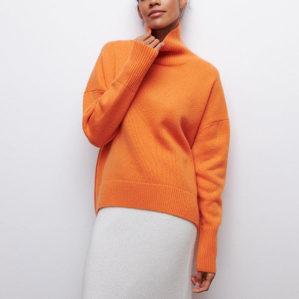 | Turtleneck Sweater in Luxe Material