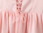 2025 Pleated Design Tie-up Sleeveless Summer Dresses Women Solid Color Slim Fit Mini Dress Simple Fashion Party Dress