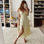 Genoveva Statement Midi Summer Dress with Daisy Print Boutique Collection
