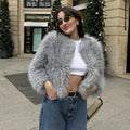 Faux Fur Jackets Women Casual Loose Warm Soft Cardigan Coats Female 2024 Winter Fashion Solid Long Sleeves Outwears Lady