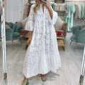 Isabel Elevated Women's Embroidered Dress with Cutouts Evening Wear Edit