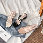 | Strappy Block Heel Sandals