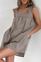 Stripe Sleeveless A-Line Mini Dress