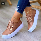 | Orthopedic Round Toe Platform Sneakers