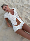 The Mia — Crochet Beach Set with Shorts
