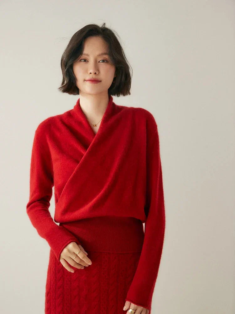 | Women's Wrap Crossover Sweater