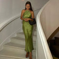 Hana Boutique Fashion Sleeveless Silk Dress Evening Wear Edit