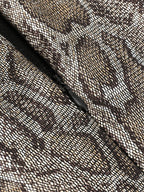Python Snake Pattern Cut Out Dress with Chain