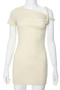 One Shoulder Mini Bodycon Dress
