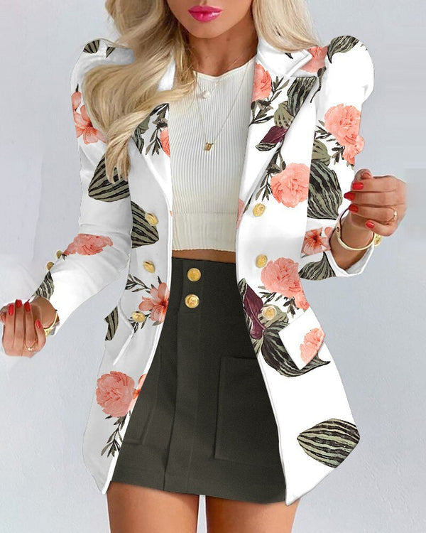 | Women's Blazer and Skirt Set