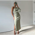 Adriana Timeless Fashion Dress with Pleats Premium Wardrobe Essential