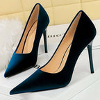 Suede High Heel Women Pumps for Sexy Party Wear
