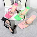 Thin High Heel Plus Size Sandals for Summer Foreign Style