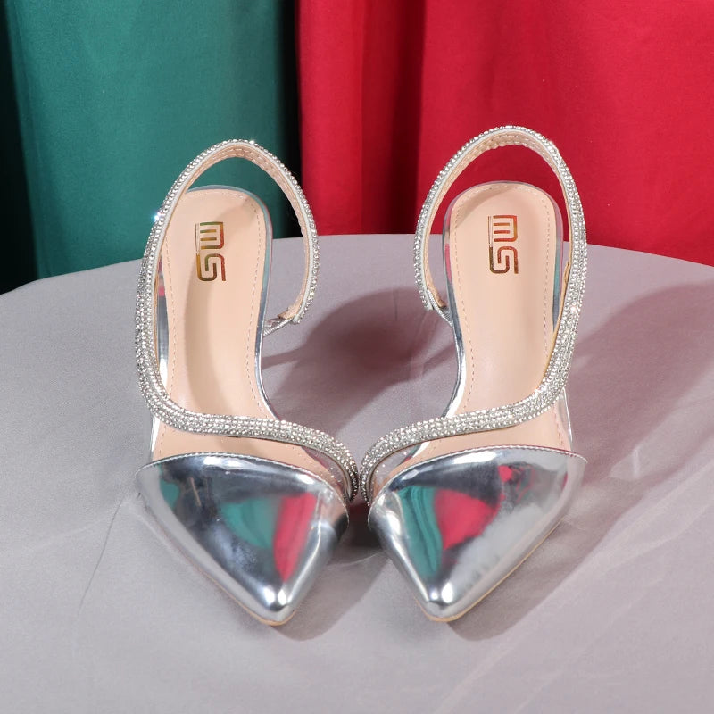 Stylish stiletto high heels for summer events