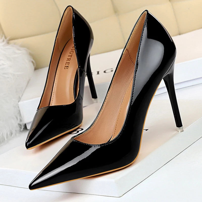 7.5 cm and 10.5 cm Stiletto Heels Fashion Women Pumps Lady Shoes