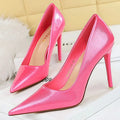Crystal Patent Leather Women Pumps High Heels Fashion Banquet Shoes Stilettos