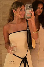 Strapless Sleeveless Mini Dress