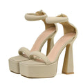 14.5CM Chunky High Heel Sexy Sandals for Women