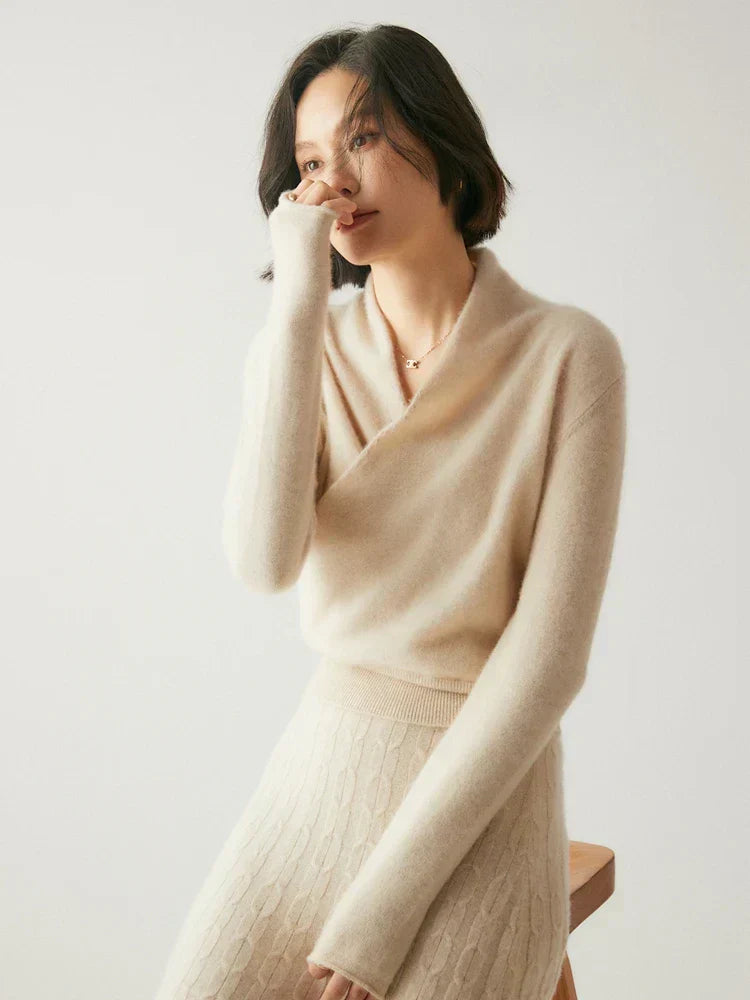 | Women's Wrap Crossover Sweater