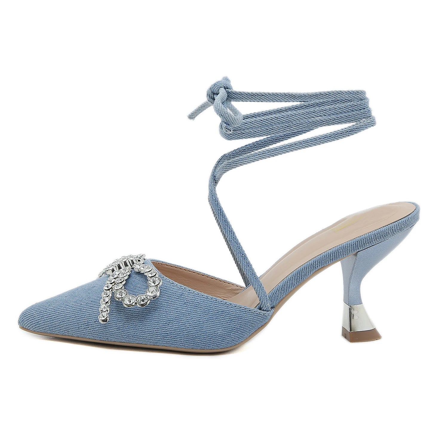 Autumn pointed shallow fashion women's cross strap sandals