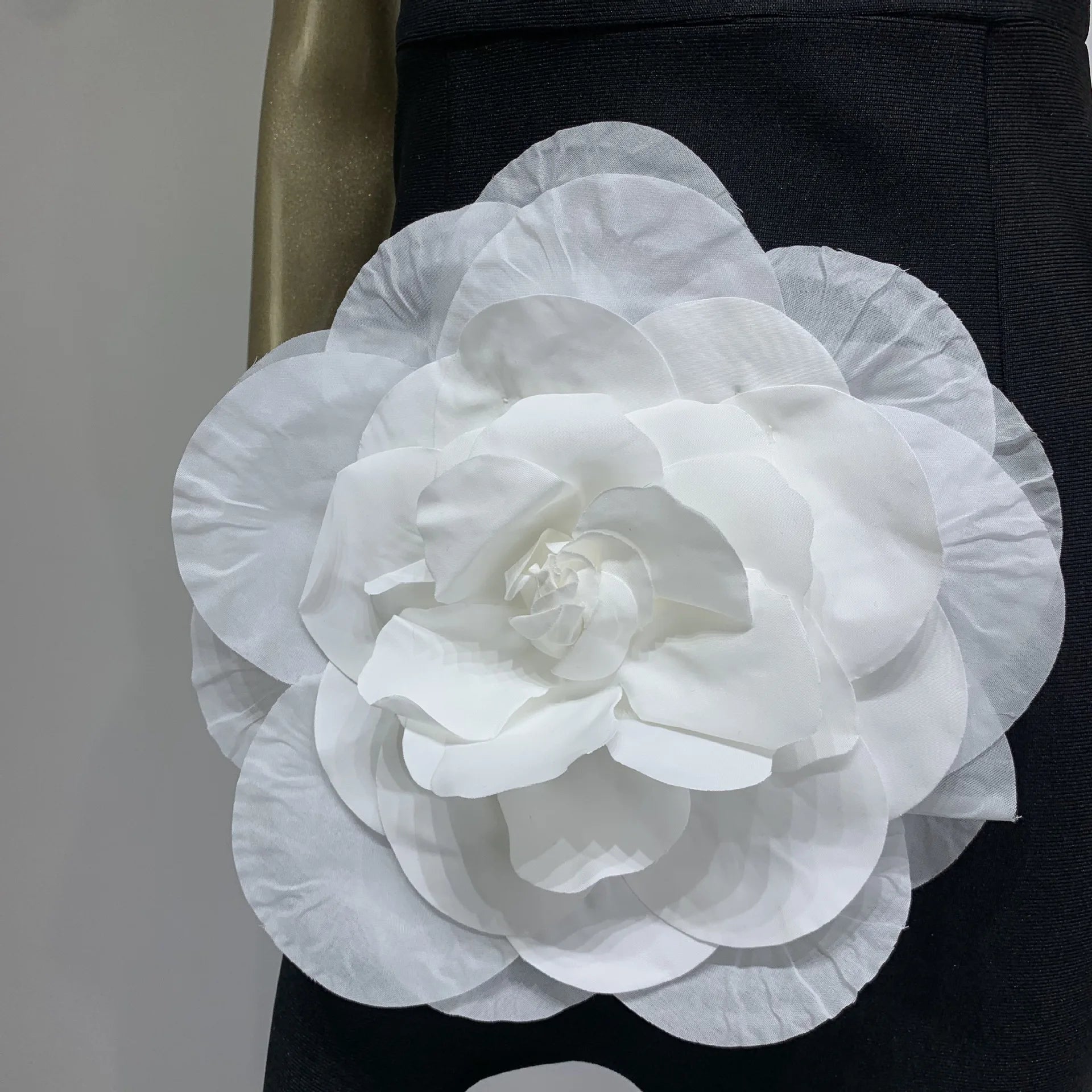 Elvy Strapless Bandage Gown with Flower Detail