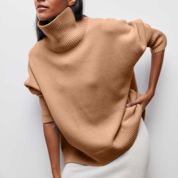| Turtleneck Sweater in Luxe Material