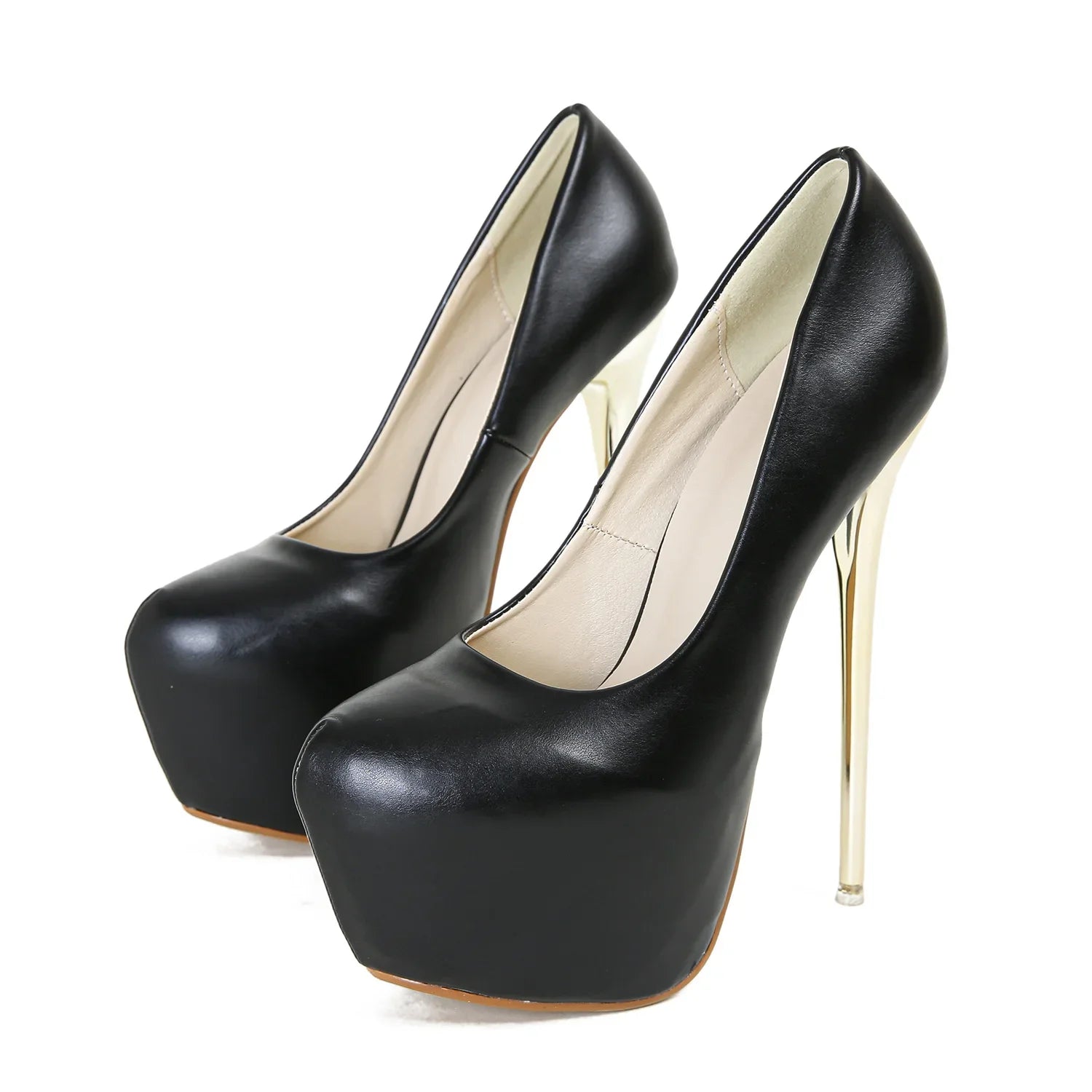 Women Pumps Sexy Stiletto High Heels, Big Size 34-45, Round Toe