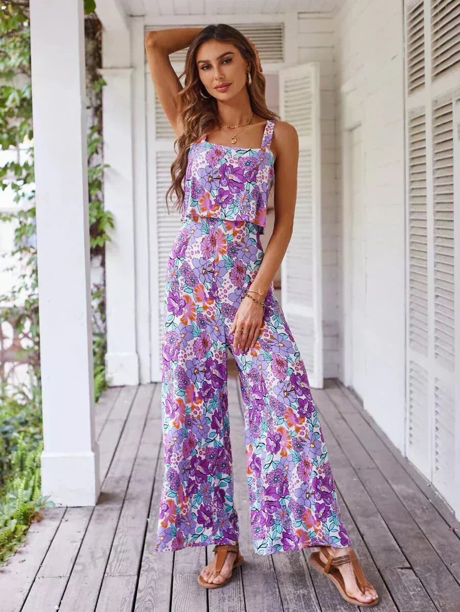 Lydia | Floral Wide-leg Jumpsuit
