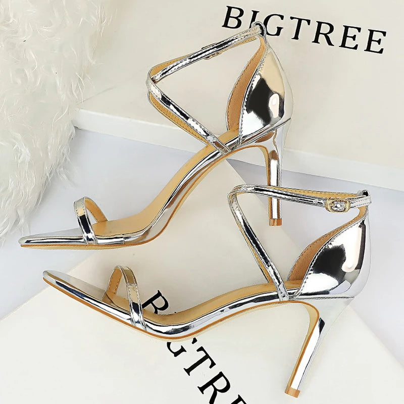 Sparkle Sequins Stiletto Heels Women Pumps - 10 cm Sexy High Heels
