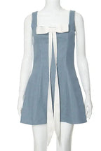 Nontium- Bow Mini Dress