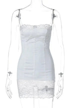 Patchwork Halter Backless Mini Dress