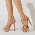 Buckle Strap Women Platform High Heels