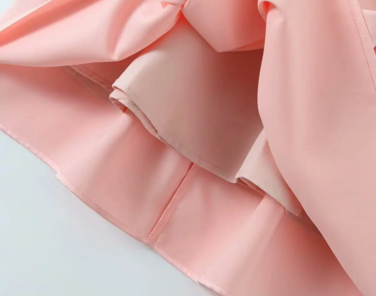 2025 Pleated Design Tie-up Sleeveless Summer Dresses Women Solid Color Slim Fit Mini Dress Simple Fashion Party Dress