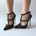 Designer Spike Rivets High Heel Gladiator Sandals for Women
